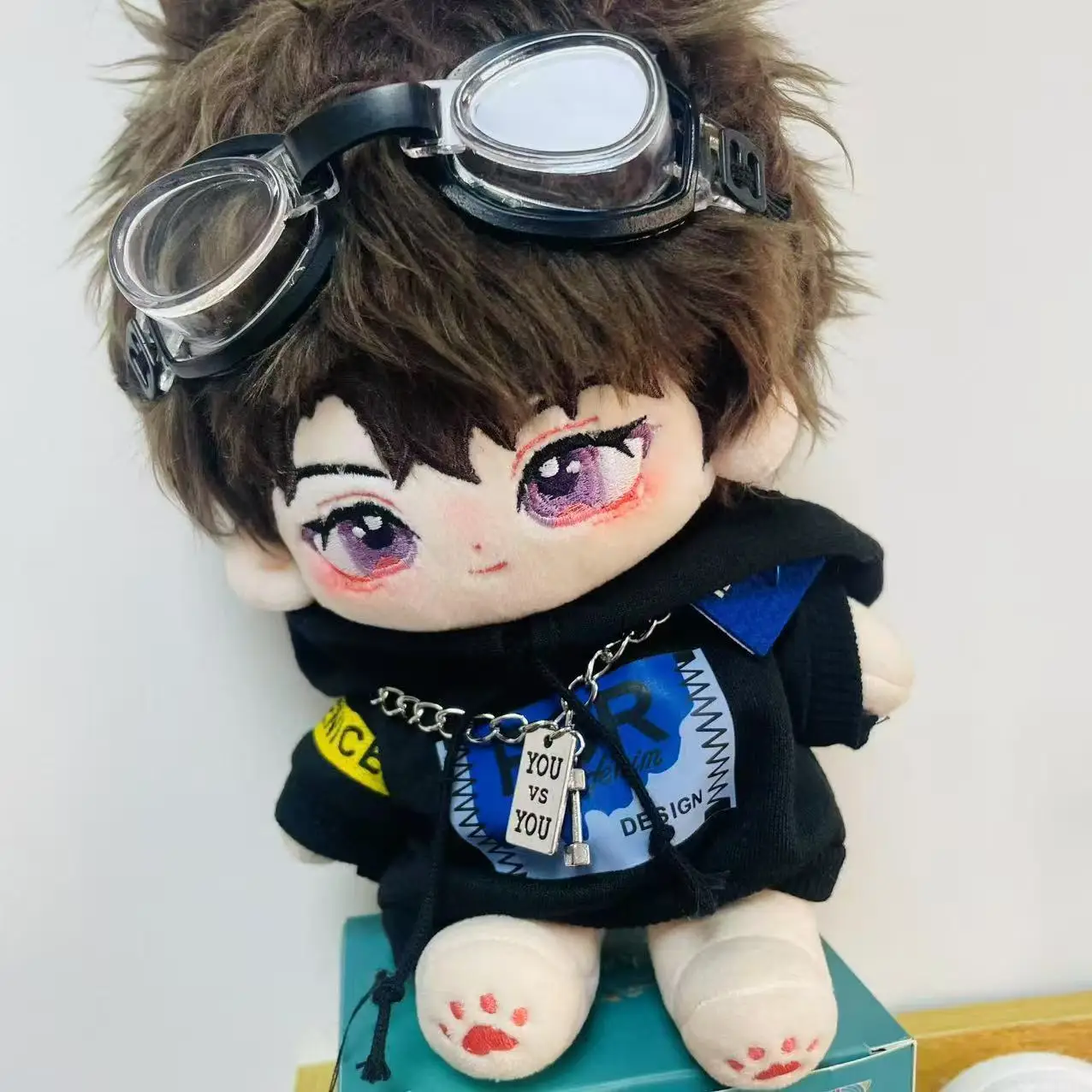 

20cm Game Love and Deepspace Caleb Anime Figure Cosplay Plushie Dress Up Doll Toys Gifts Cute Plush Toys for Children