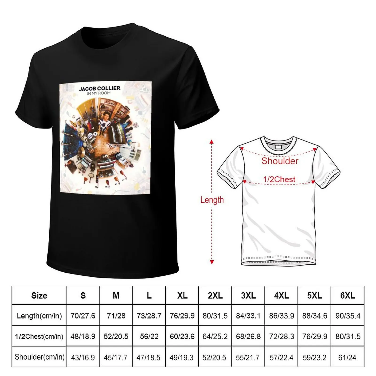 Jacob Collier's Debut Album Is In My Room Poster Art T-Shirt Independence Day Short Sleeve T-Shirt
