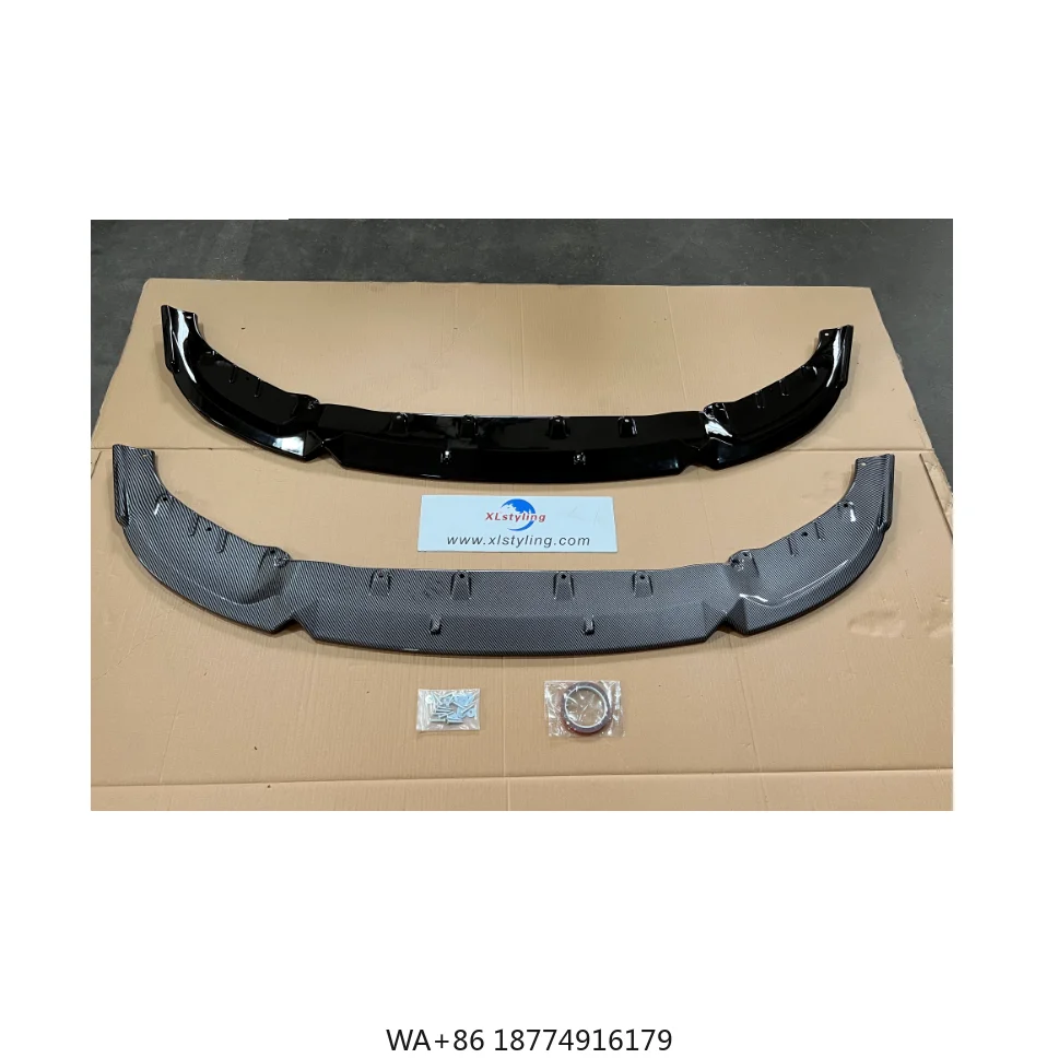 

Car Styling Facelift Front Bumper Max Style Gloss Black or Carbon Fiber Look Splitter Lip for 6GT G32