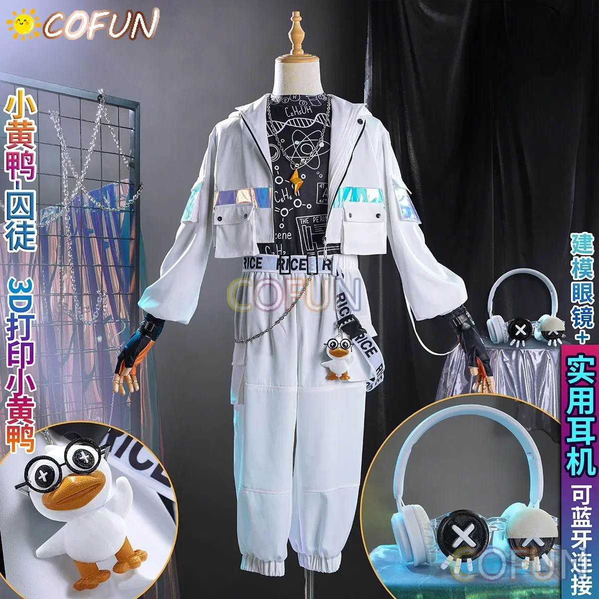 RealCos Identity V Luca Balsa Prisoner Qizhen Fashion Cosplay Costume Cos Game Anime Party Uniform Hallowen Play Role Clothes Cl