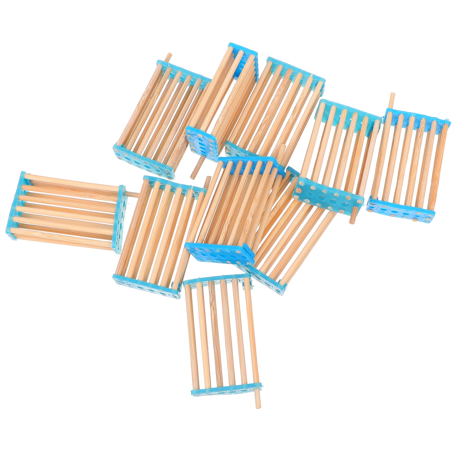 

10pcs Cage Bamboo Beekeeping Tool Safe Durable Hive Inspection Colony Division Worker Bees Isolation Container