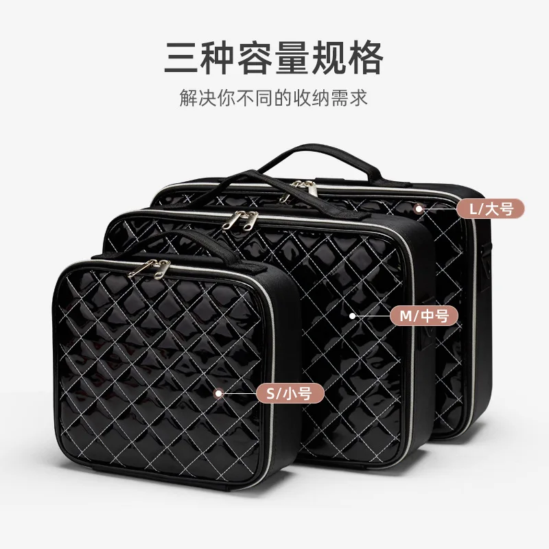 portable and large-capacity, designed for professional makeup artists and for storing makeup essentials