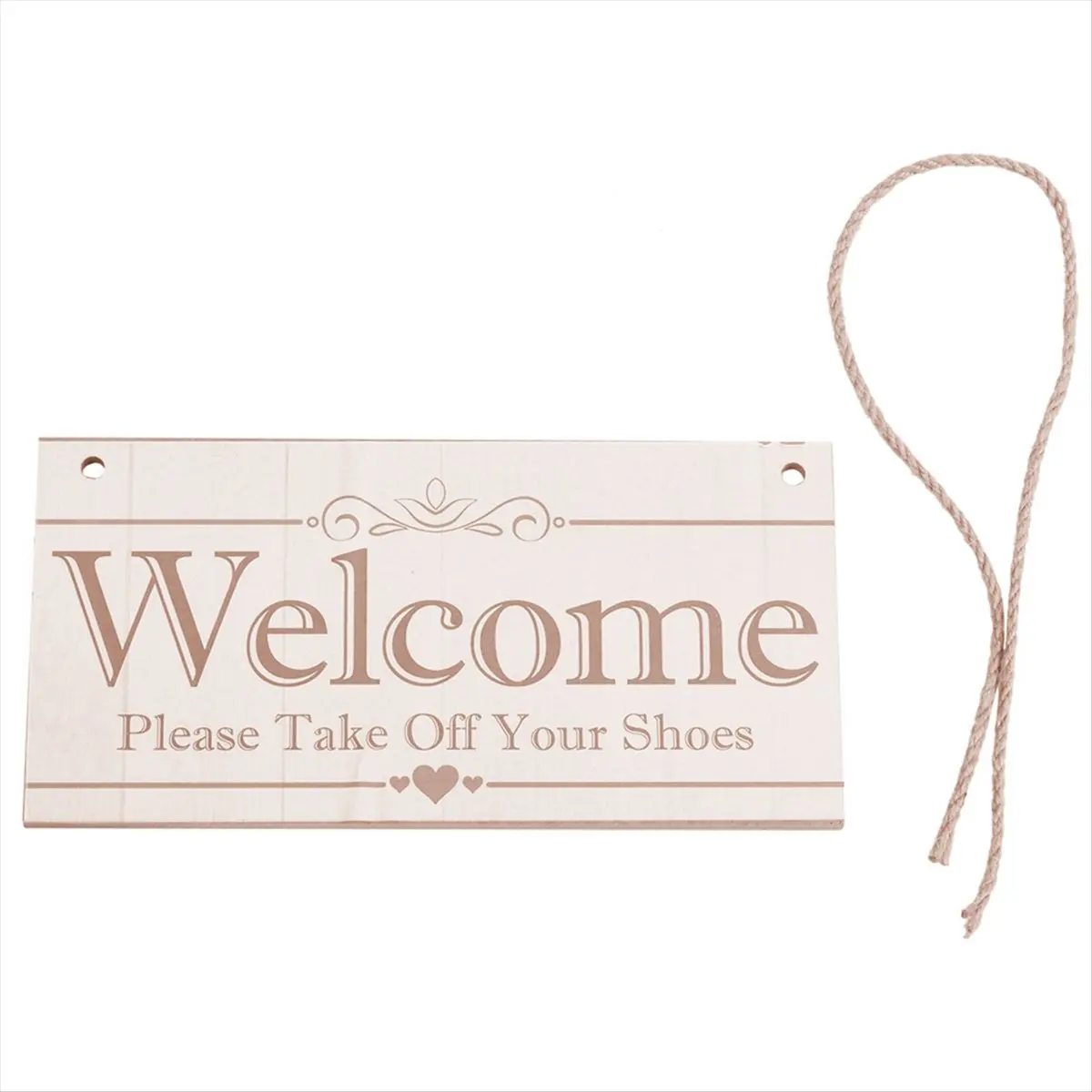 ABZF 2026 Welcome Please Your Shoes Hanging Plaque Sign House Porch Decor Gift