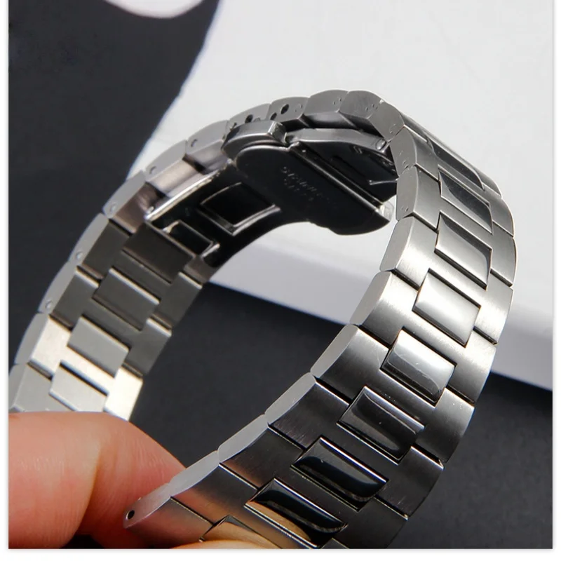 25x13mm Convex Interface Folding Buckle Watchband For PATEK PHILIPPE Nautilus 5711 5712 5724 5726 5740 Watch Strap Bracelet