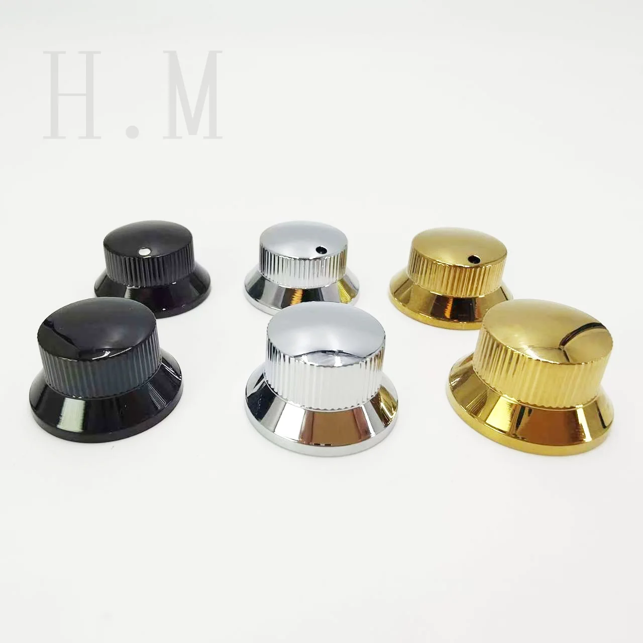 Guitar Knob Cap Metal Flying Saucer With/Without Dots Tone Guitar Volume Knob STSQ Electric Guitar Potentiometer Cap