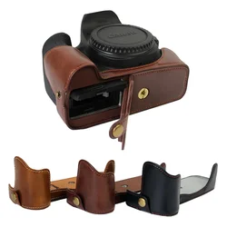 portable Pu Leather Case camera bag For Canon EOS 5DIII 5DIV 5DSR 5D3 5D4 5D MarkIII IV Half case Base with Battery Opening