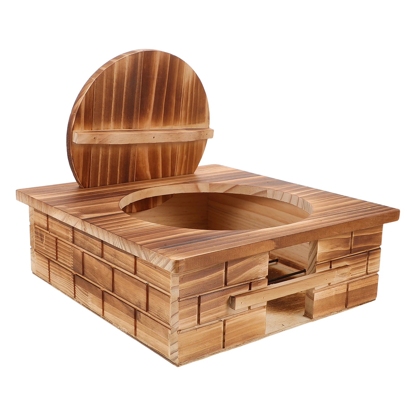 Prateleira de exibição retrô para restaurante, fogão para pratos, café, pequeno suporte para wok, cozinha