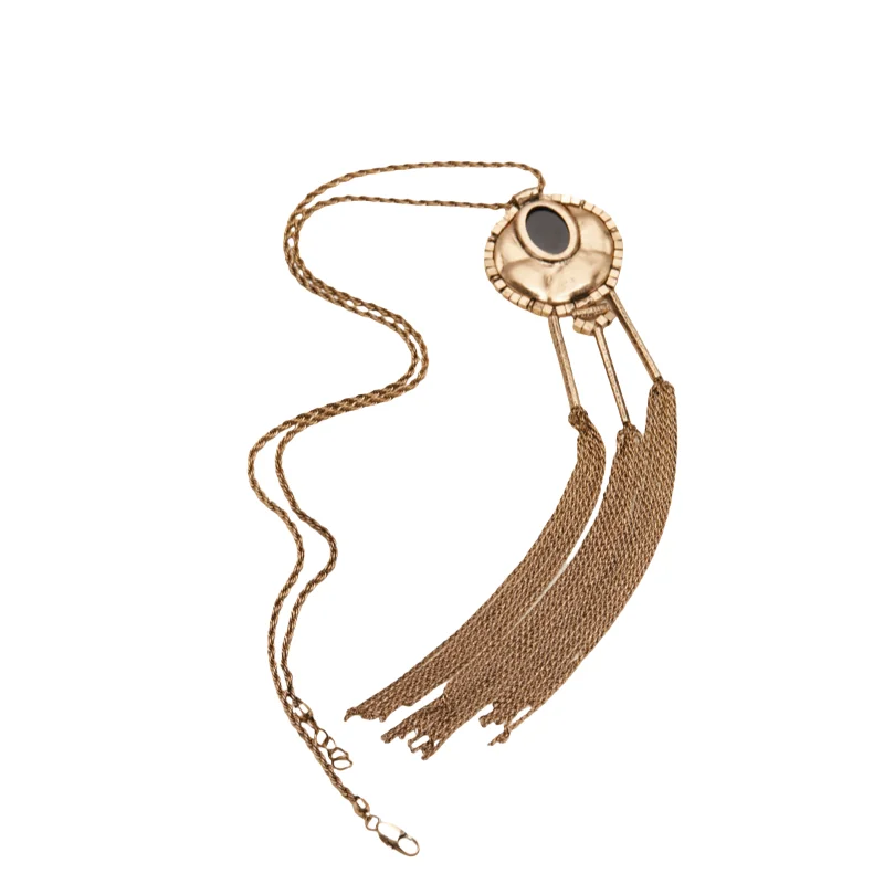 

Retro Ethnic Round Long Sweater Necklace Women Bohemian Flowers Beads Leaf Tassel Necklaces Daily Wear Fashion Jewelry