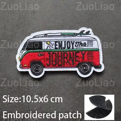 NEUES Design Bergsteiger-Abenteuer 3D-Stickerei-Patch Offroad-Reise Auto DIY Moral-Aufnäher Magisches Armband mit Rucksack-Patch