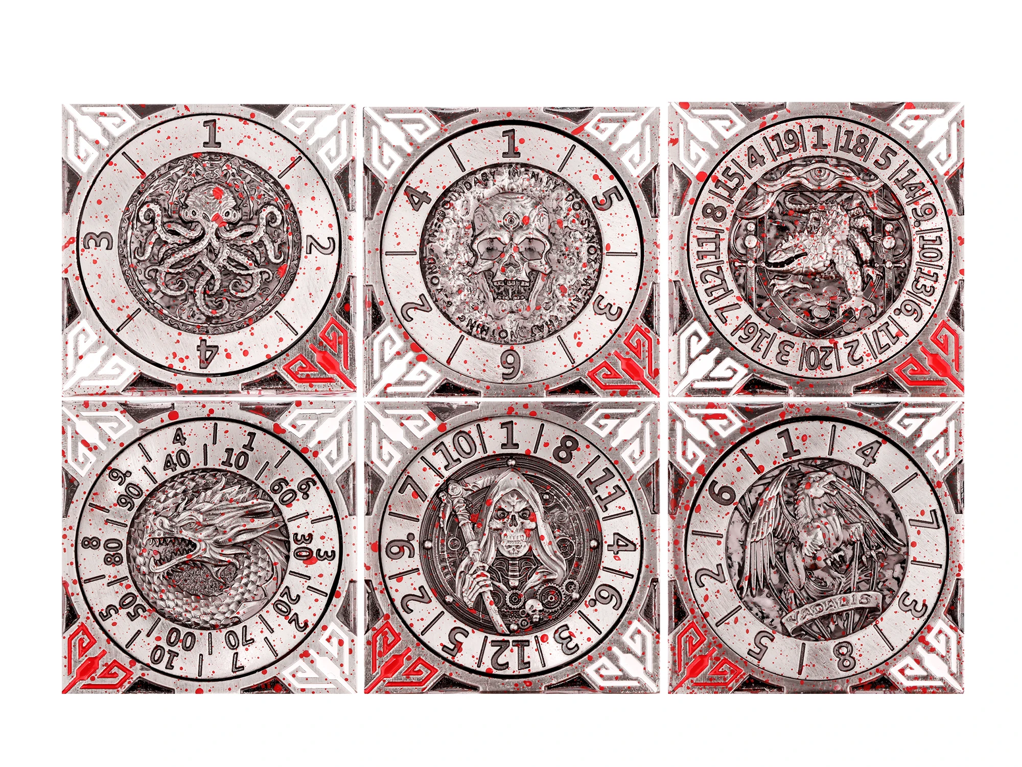 

Подарки на Хэллоуин для геймеров! Металлические кубики-спиннеры D6 7-в-1 для ролевых игр DND, D&D Dungeons and Dragons, уникальные многофункциональные игральные кости