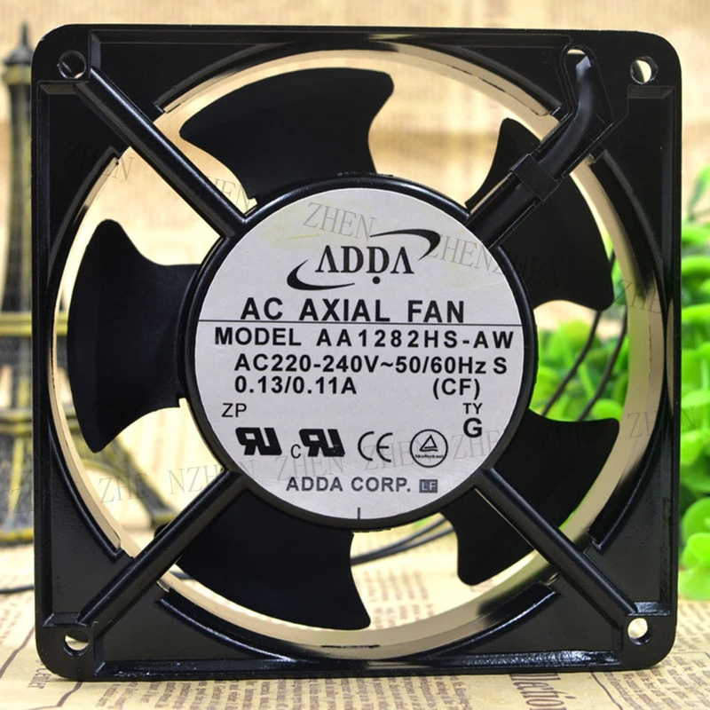 S New for ADDA AA1282HS-AW 220V 0.13/0.11A 2-Wire High Temperature Fan#QW
