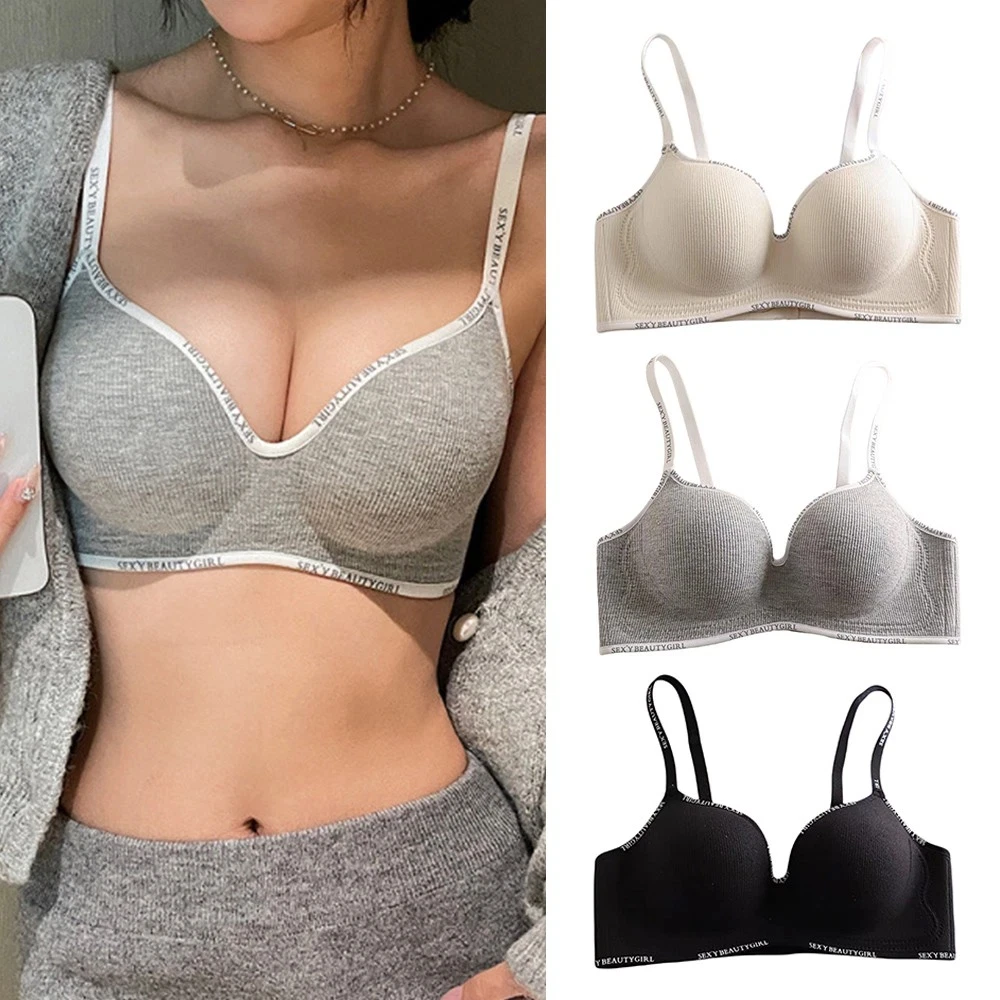 Small Breasts Push Up Bra Wireless Comfortable Underwear Seamless Invisible Bralette 3D Pads Support Bras Side Breast Collection