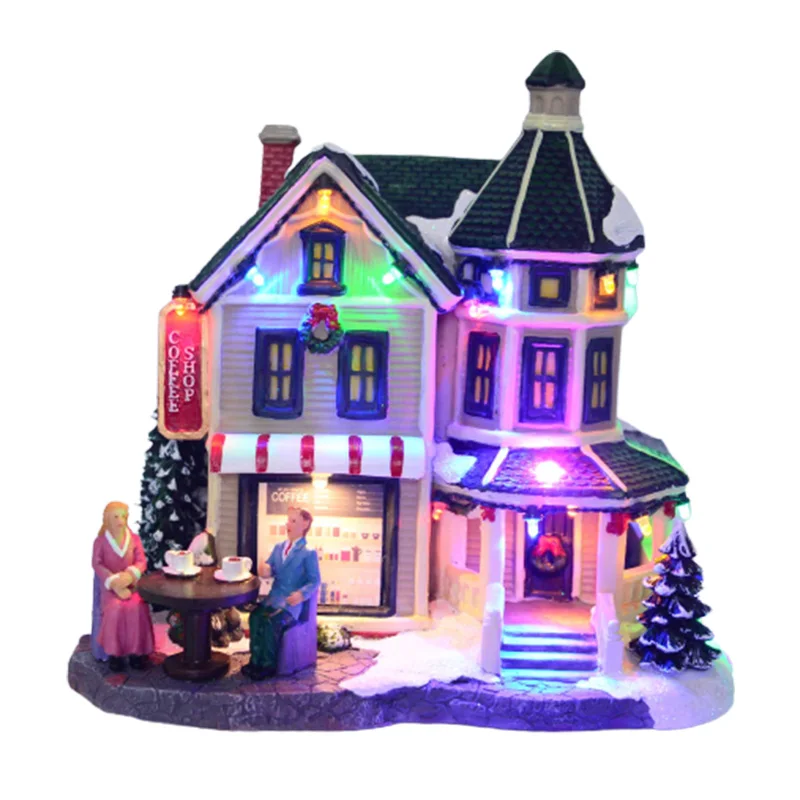 

Air-Balloon Supplier Phenolic Mall Lane Structions Center Creation The Musical Christmas Christmas Village Resin