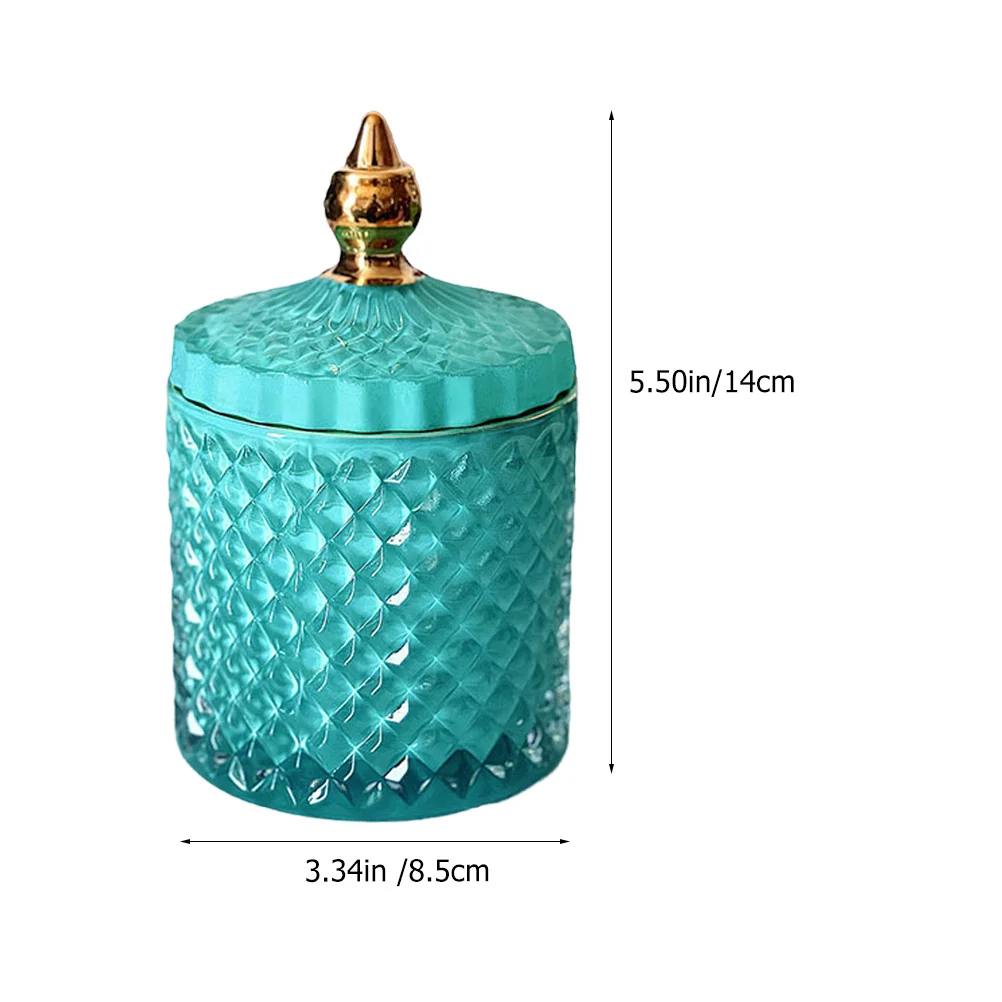 Glass Candy Jar Airtight Sealed Storage Canister for Tea Coffee Beans Nuts Kitchen Decorative Glass Jars with Lids