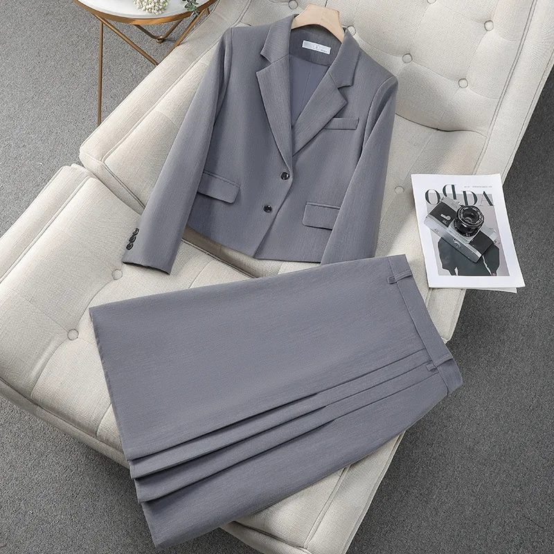 

Профессиональный женский костюм2024Новый высококачественный наряд для студенческого интервью для поездок на работу, официальная одежда, миниатюрный костюм