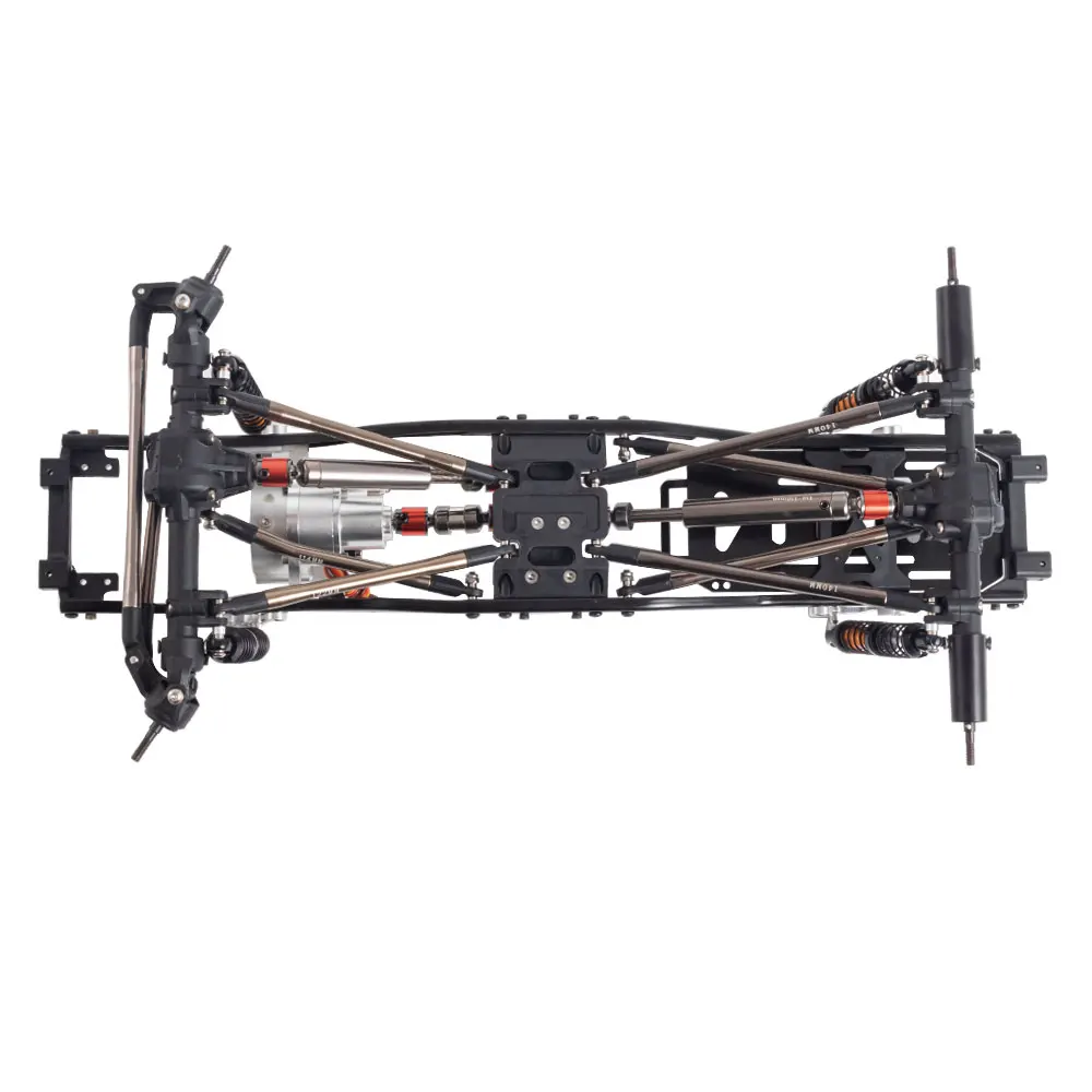 

Для 1/10 осевого SCX10 рама радиоуправляемого автомобиля из алюминиевого сплава, односкоростная рама трансмиссии, гусеничный SCX10 II 90046 EX86100, часть радиоуправляемого автомобиля