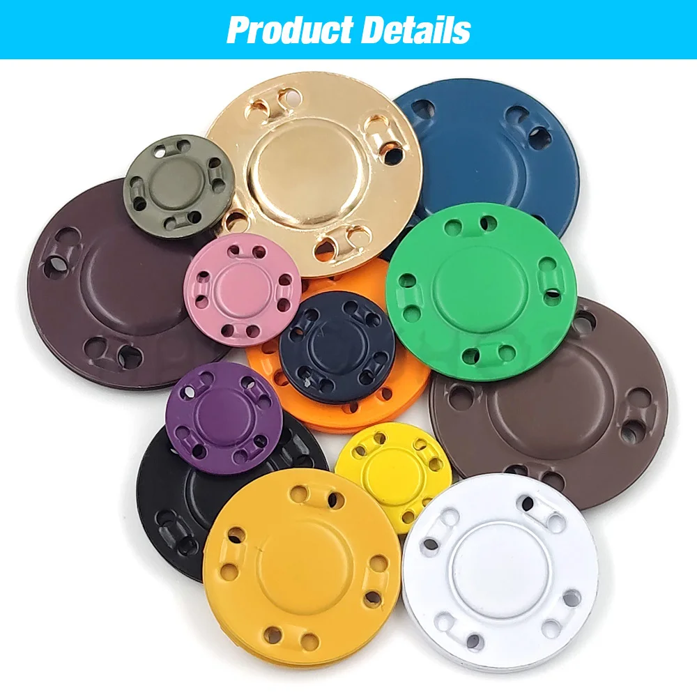 Magnetic Invisible Metal Buttons, Suprimentos de costura para Jacket Coat Cardigan Bag, Handmade DIY Costura Snap Buttons, 5 Pares