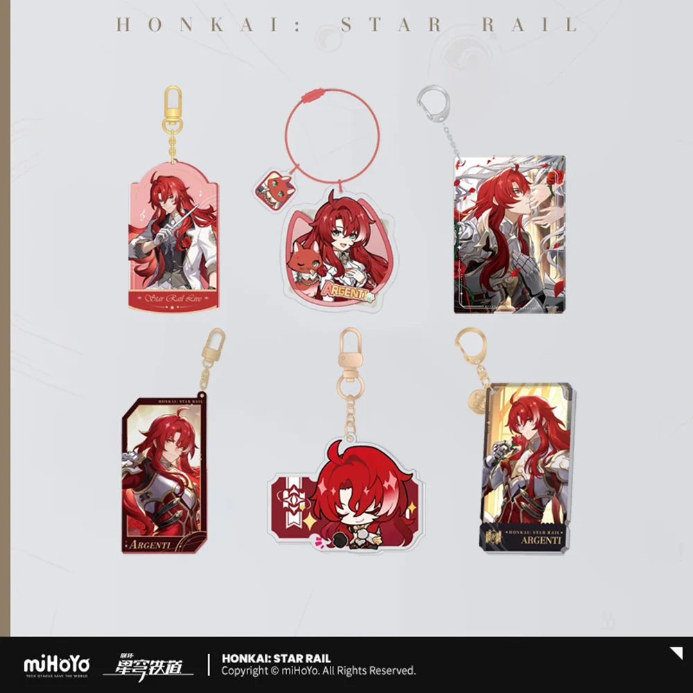 

Официальный брелок Sunsyea Honkai Star Rail Merch от miHoYo Argenti, кулон, коллекция аниме