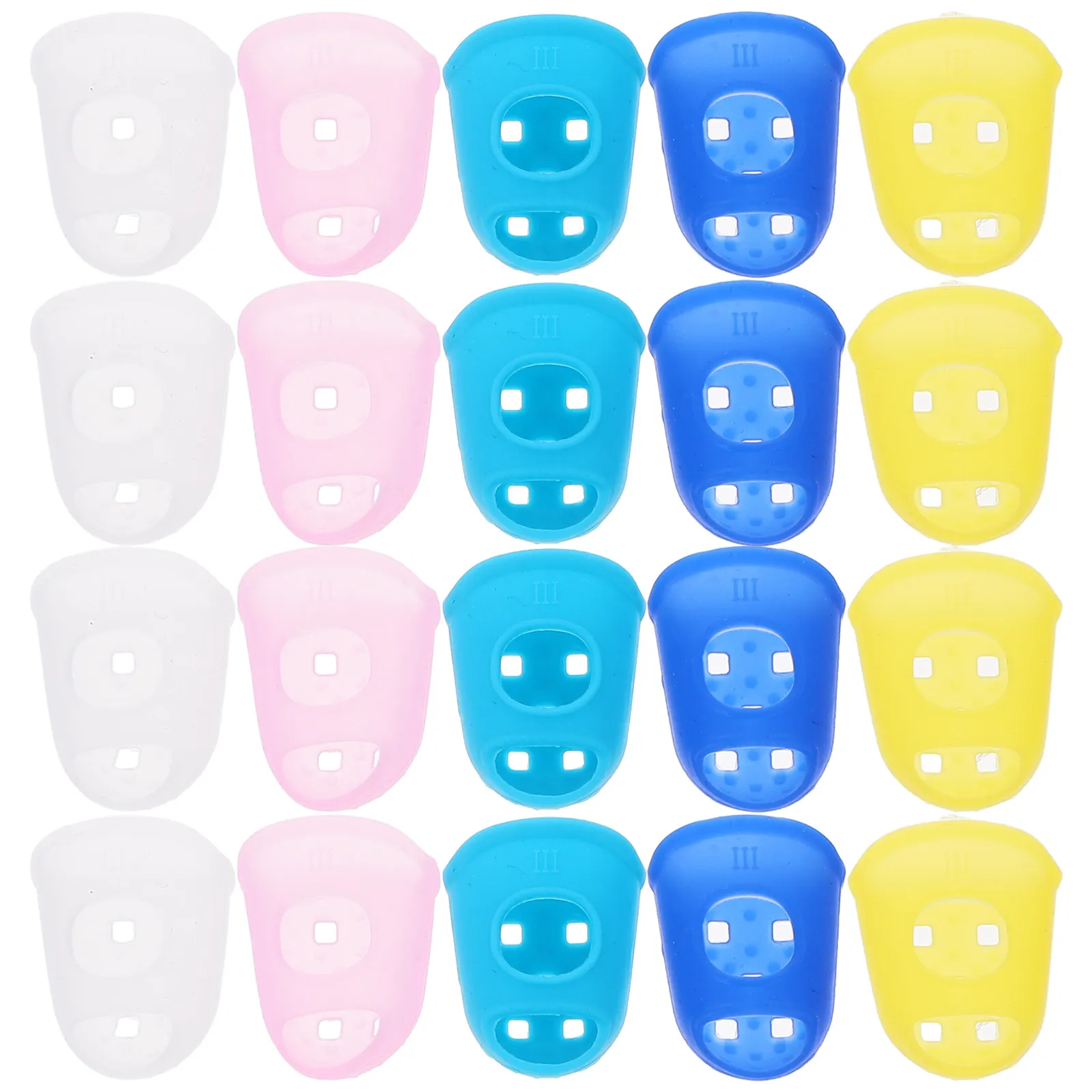 

40Pcs Sturdy Silicone Finger Protectors Adjustable Finger Covers Non-Slip Wear-Resistant Fingertip Sleeves for Work