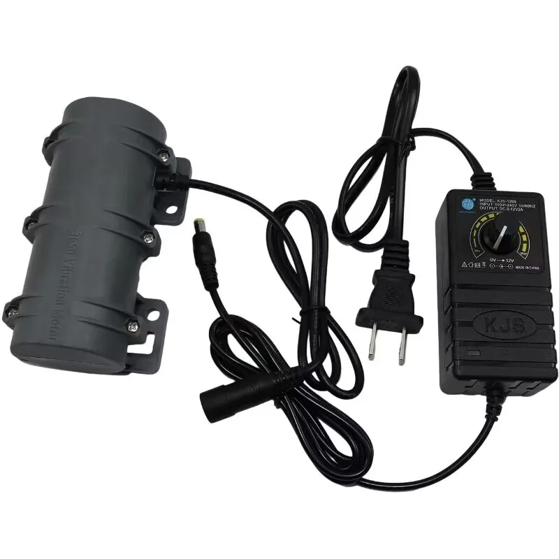 R3650 Industrial Mini Vibrating Motor, 10W 3200RPM with US/EU Adjustable Power Adapter EU
