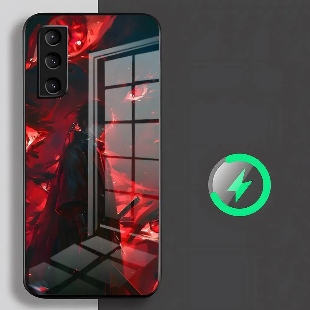 S-Shadow Slave Phone Case For Samsung S26 S25 S24 S23 S22 S21 S20 Edge Ultra Plus FE For Magsafe Glass Case