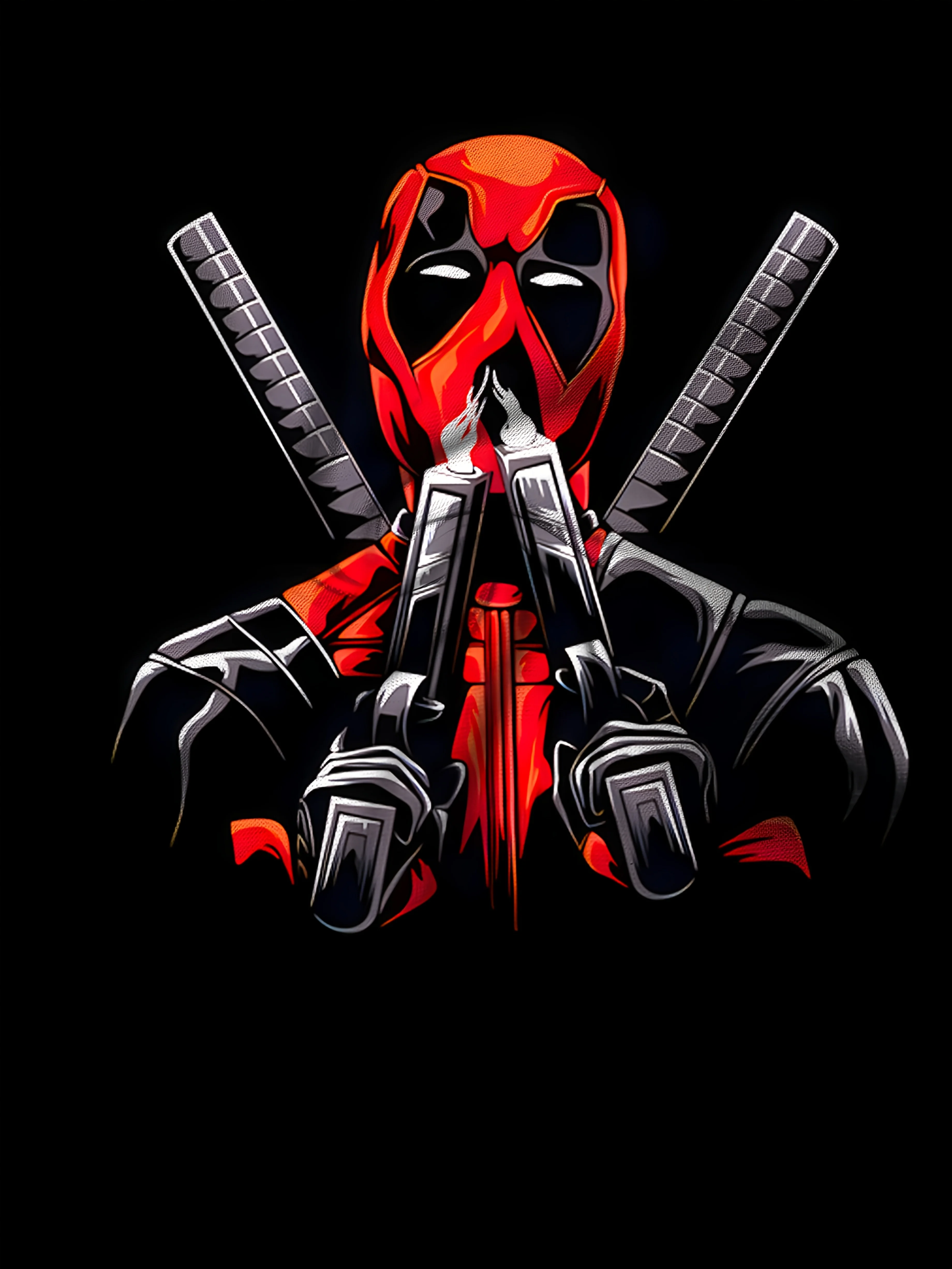 T-shirt estiva stampata con personaggio Disney Marvel Deadpool da uomo e da donna, stessa maglietta sportiva casual per famiglia, genitore-figlio, manica corta