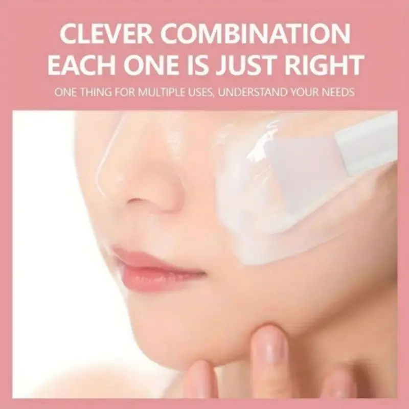 3/5pcs Silicone & Plastic Dual-Ended Facial Mask Spreader, Soft, Easy-to-Clean Beauty Spreaders