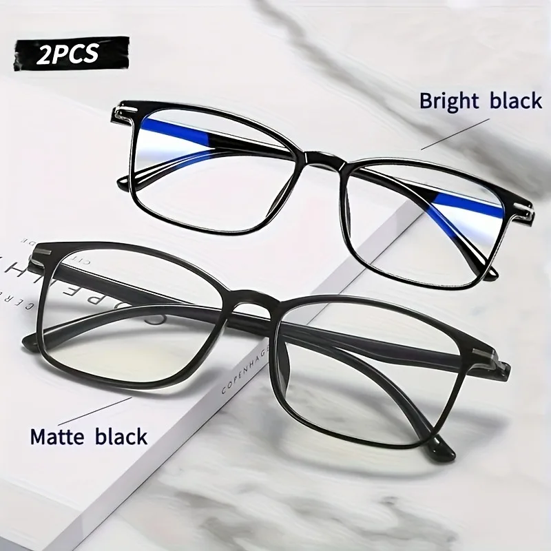 

2 Pairs of Fashionable Business Lightweight Glasses Designed for Both Men and Women Ideal Gifts for Parents