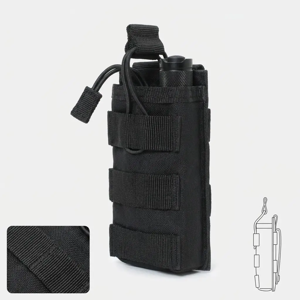 1000D Nylon Single Double Triple Magazine Pouch AR15 M4 5.56 AK 7.62 Holster Molle Airsoft AEG GBB Mag Carrier - view 4