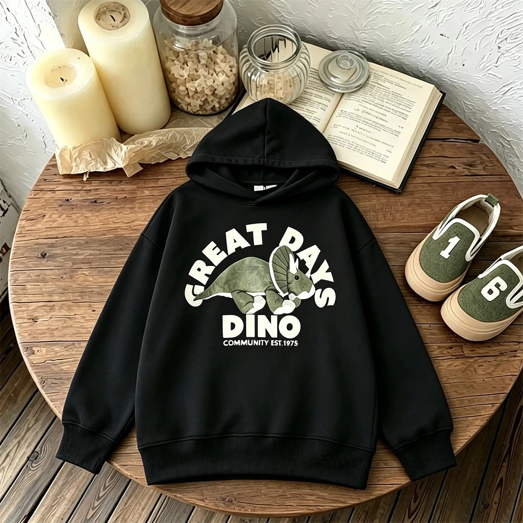 Casual Hooded Tops Spring Autumn Clothes Toddler New Design Double-side Print Hoodies Outer Wear Baby Boys Autumn Winter Wear