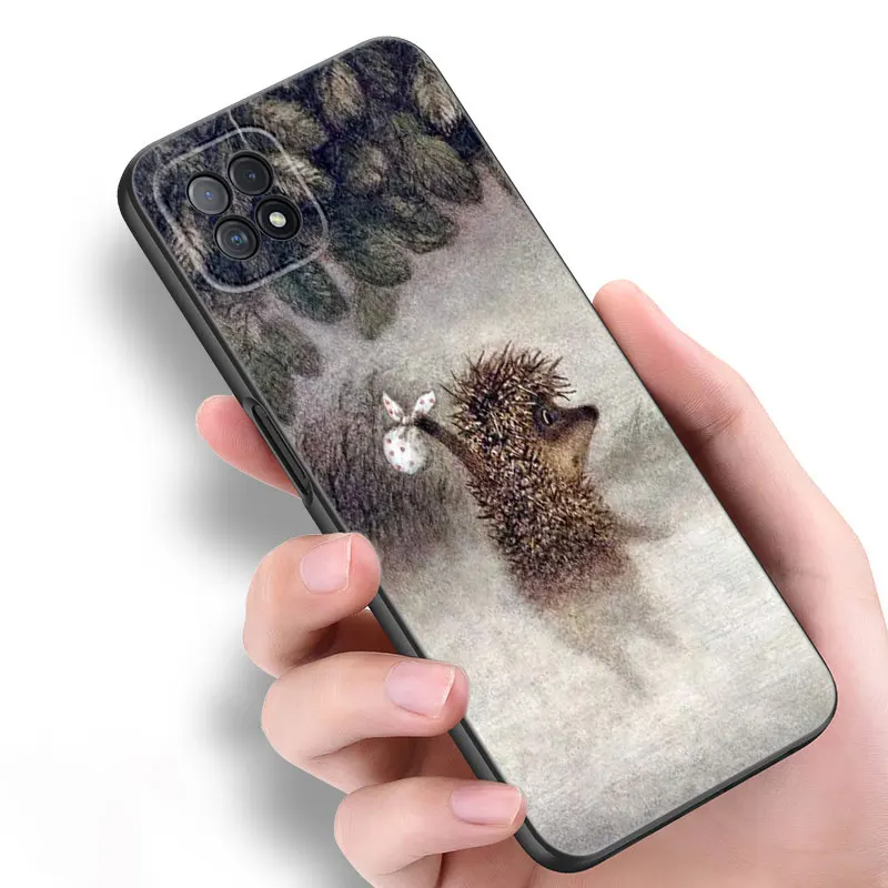 Hedgehog in the Fog Phone Case For OPPO Reno 10 11 Pro A55 A57 A58 A72 A74 4G A54 A78 A98 5G A53 A93 2020 A15 A16 A17 A38 A76