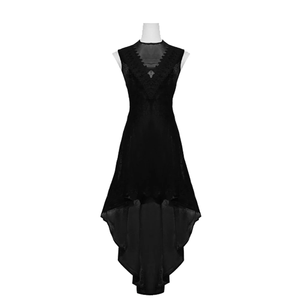 

Womens Medieval Gothic Retro Gown V Neck Lace Trim Sleeveless Gold Velvet Punk Dress High Waist Evening Halloween Outfits