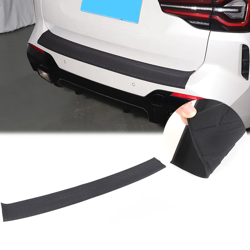 Silicone Guard Plate Rear Bumper Outer Protector Cover Outer Trunk Sill Guard Car Accessories For BMW X3 G01 M Sport 2022-2024