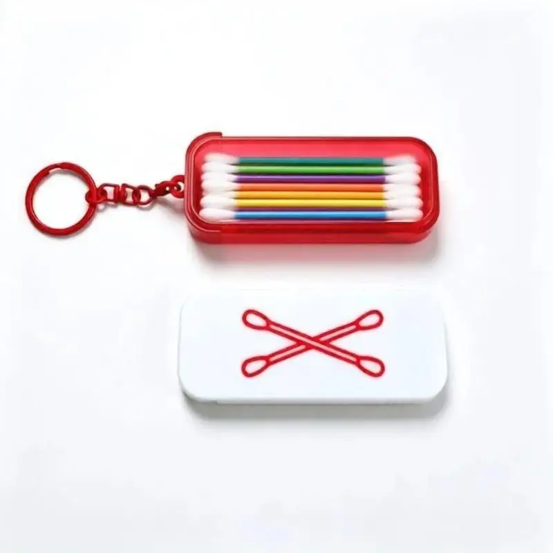 Weiße Zahnpflegebox, Mini-Zahnstocher- und Zahnseiden-Organizer, Schiebe-Aufbewahrungsbox für kleine Gegenstände, für Zuhause, Büro und Reisen. – Detail 2