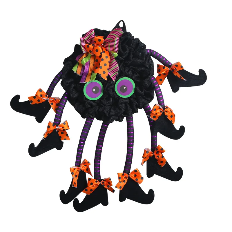 

Halloween New Multi Legged Spider Door Hanging Creativity Halloween Wreath, Wreath, Party Decoration, Shopping Mall, Shop Window