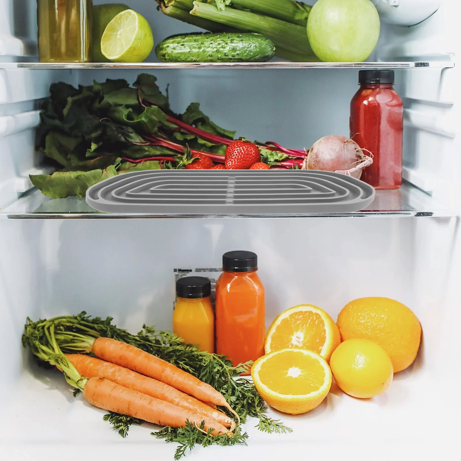 

Silicone Drip Catcher for Fridge Water Tray Dispenser Pad Easy to Use Flexible Practical Universal Design Protects from Spills