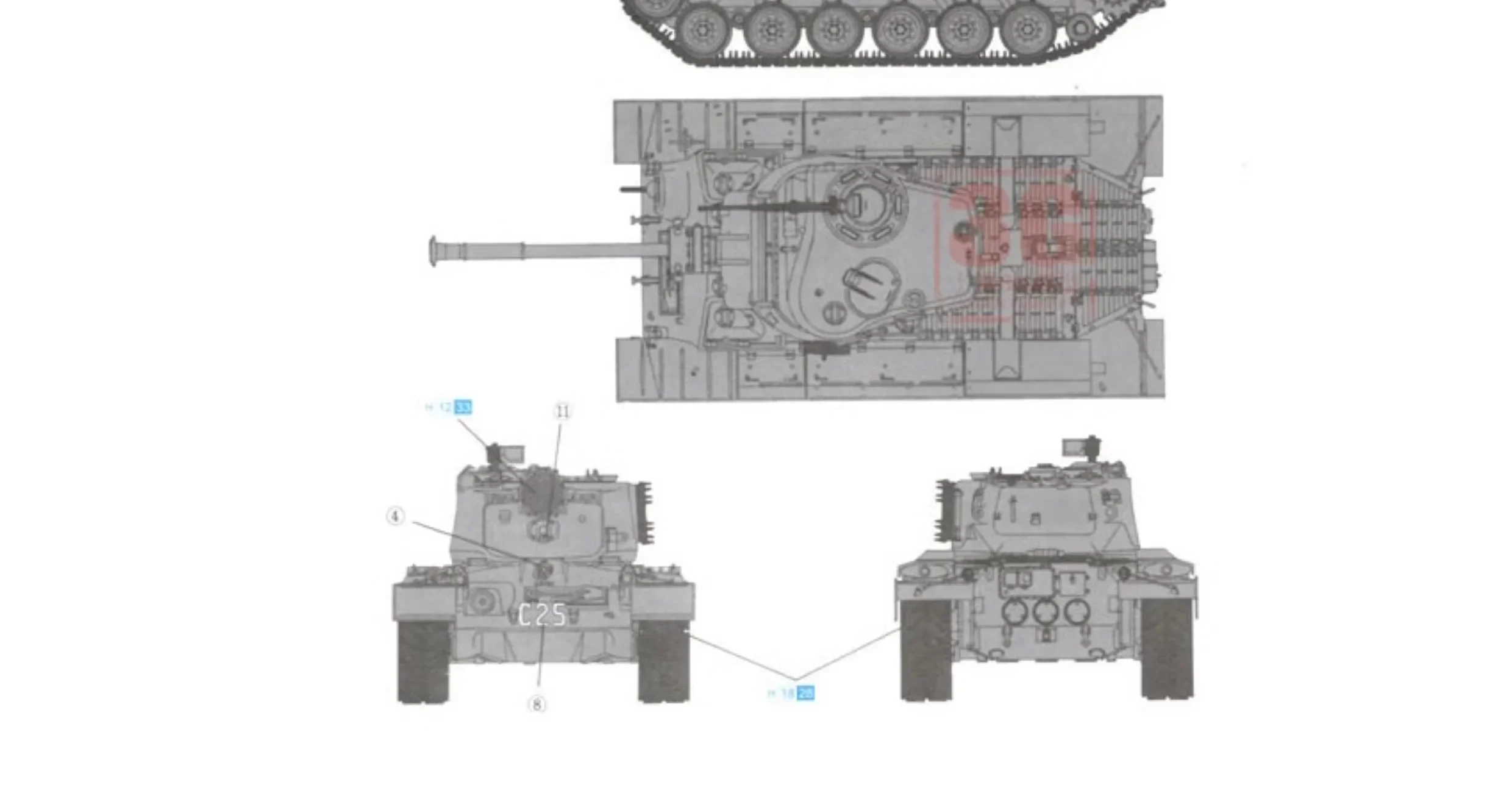 Dragon Geassembleerde Tank Model Kit 6805 Amerikaanse M-46 Patton Medium Tank 1/35