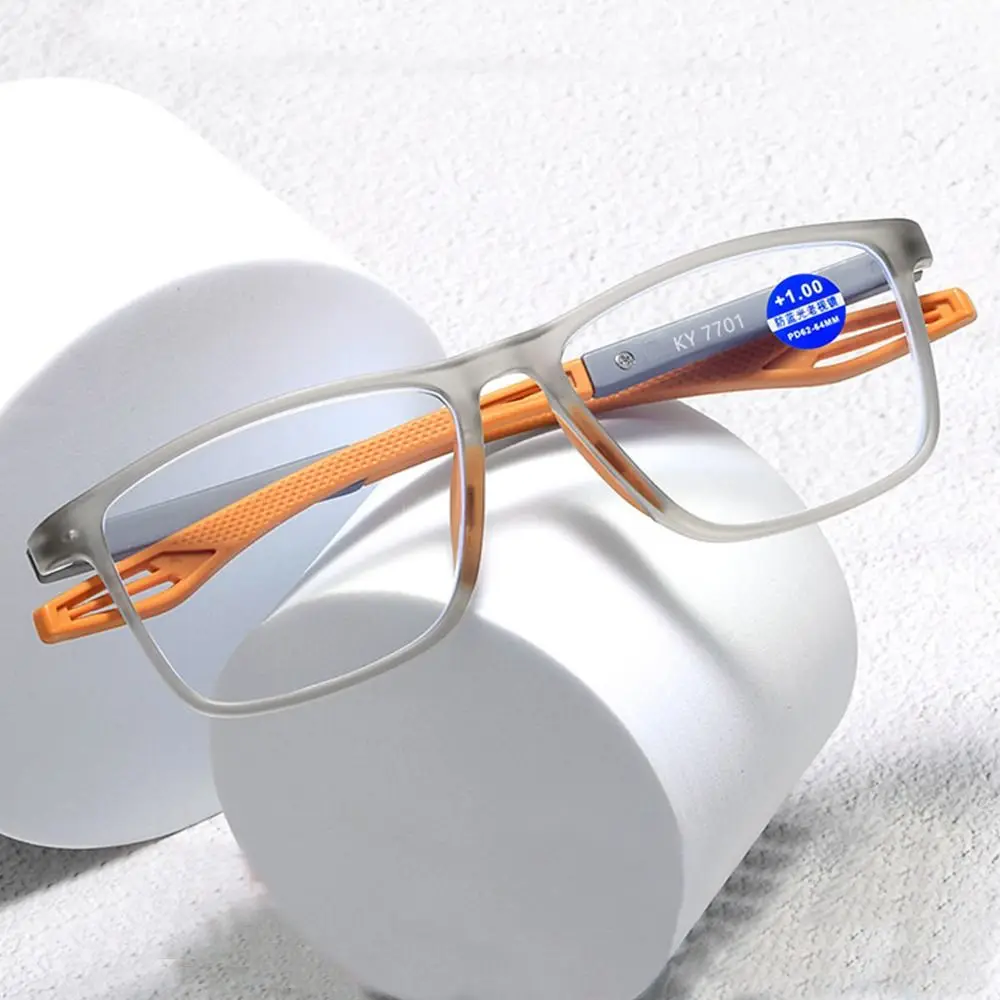 Blue Ray Blocking Anti-Blue Light Reading Glasses Ultralight PC Square Eyeglasses Sports Eye Protection Hyperopia Glasses Office