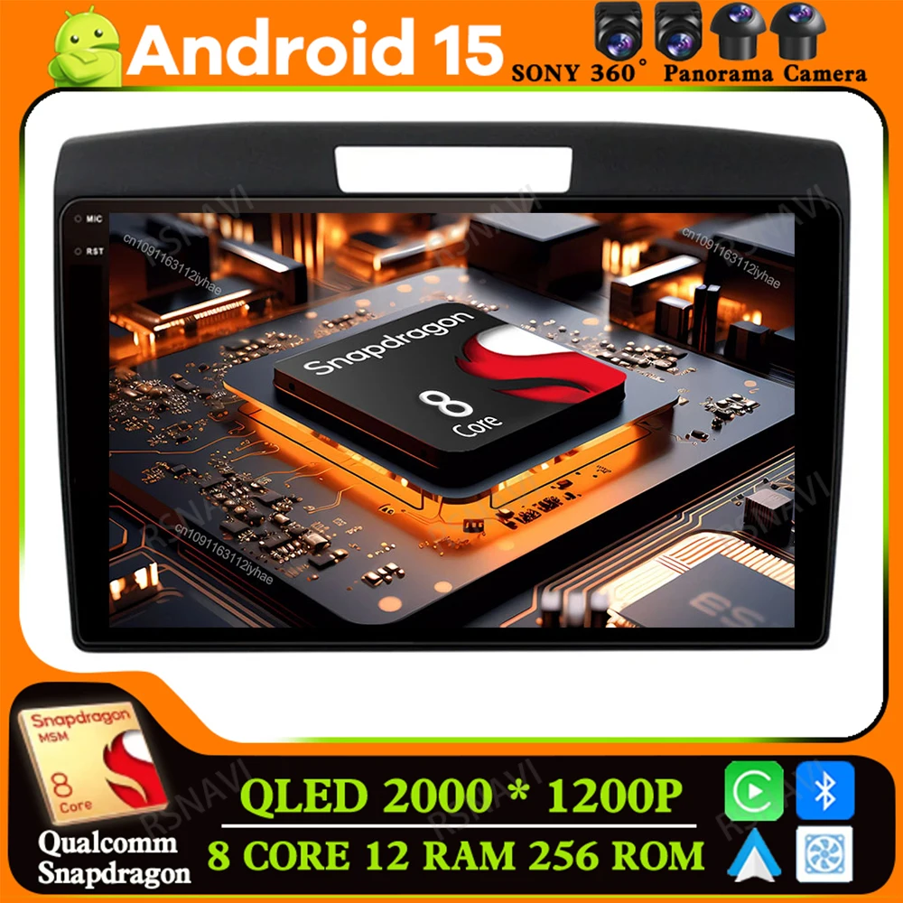 

Android 15 For Honda CRV CR-V 2012 2013 2014 2015 2016 BT GPS Car Radio 5G WIFI Viedo Player DSP Multimedia Qualcomm Head Unit