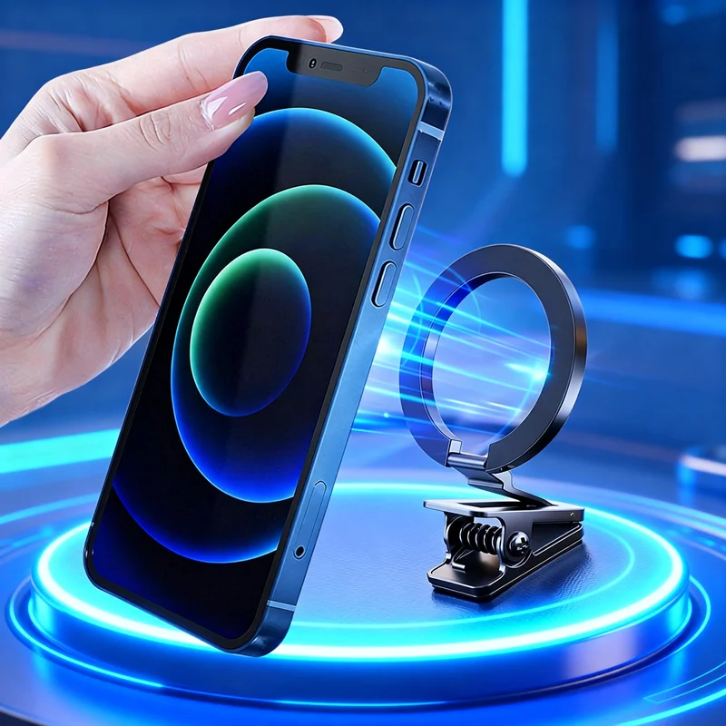 

Portable Magnetic Max Tape Adsorption Phone Holder Travel Folding Macsey Desktop Airplane Cell Phone Holder For iPhone Samsung
