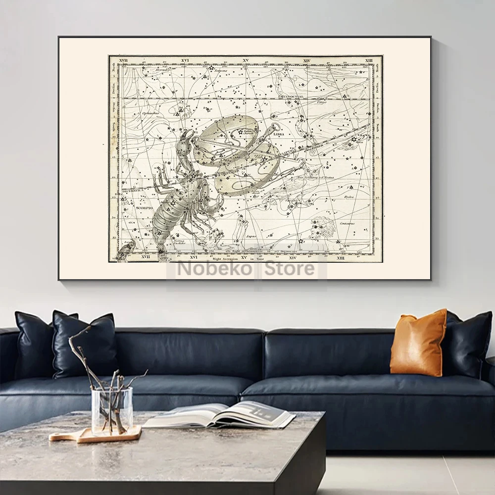 Zodiac Map Astrology Map Poste - đánh giá và giá Star Map Poster