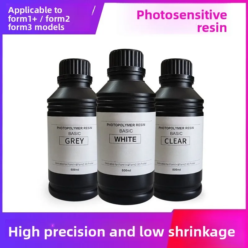 405nm SLA Photopolymer Resin, Light Curing 3D Printing Material Compatible with Formlabs Form2 & Form3 3D Printers