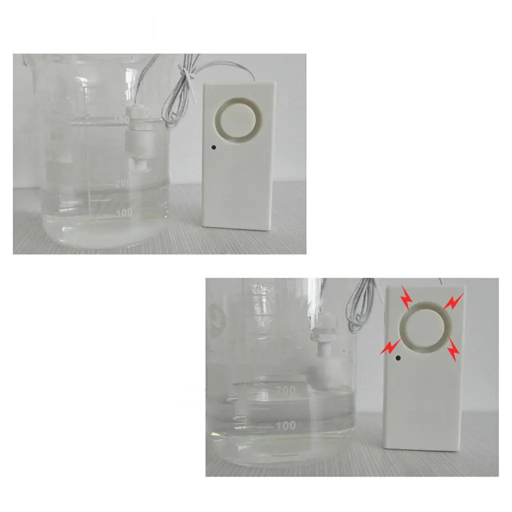 Sensor de fugas de agua para el hogar, Detector de desbordamiento de líquido, flujo de agua, 120db, mantener seco y limpio, cocina, baño, inodoro