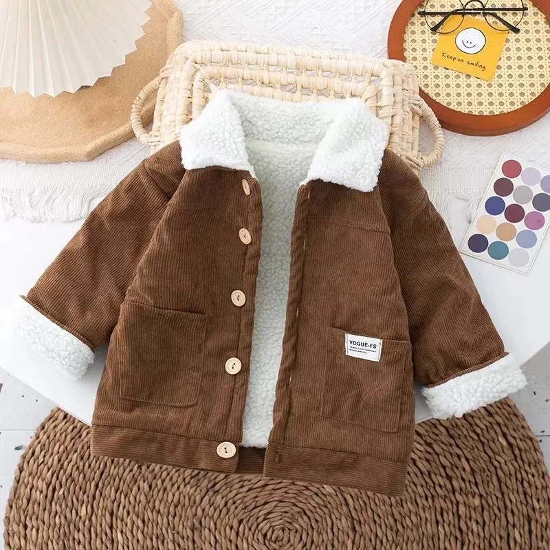 

Autumn Winter New Boys Girls Jacket Coat Kids Warm Outwear Clothes