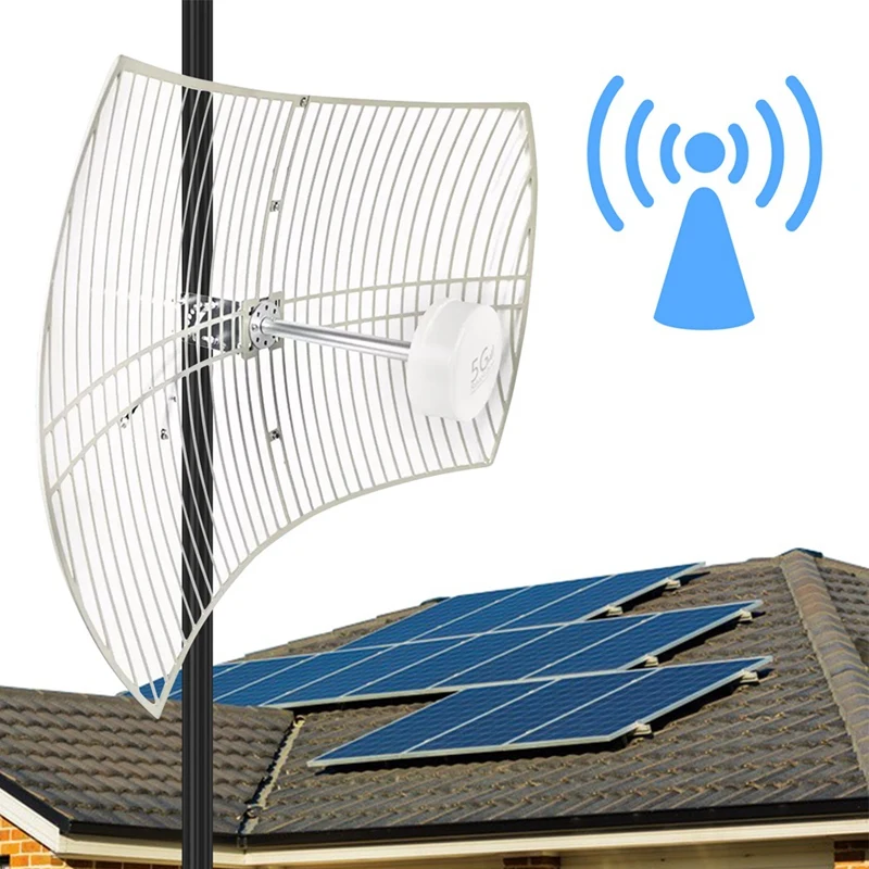 

AA58 5G Revolution Outdoor Antenna Feed 698-6000MHz 4G 5G Antenna Grid for Phone Radio TV Mesh Parabolic Antennas
