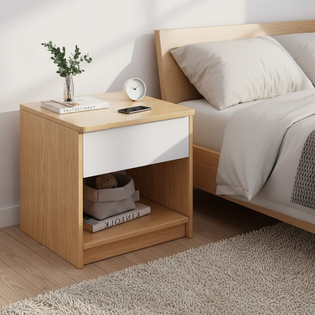 Modern Bedside Table With Drawers Nightstand Storage Cabinet  for Home Hotel Bedroom Funiturepromote sales