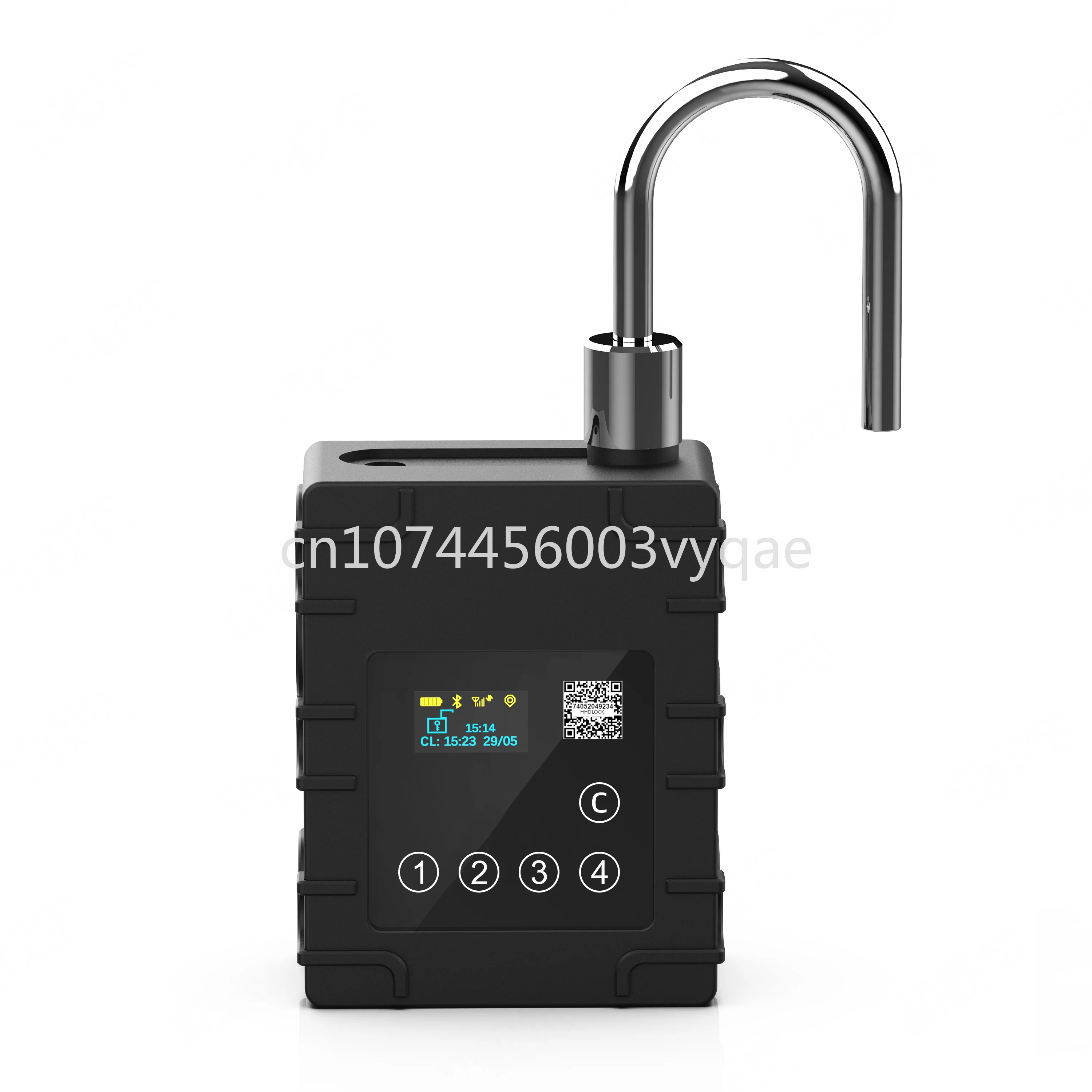 

Smart anti-theft gps padlock real time moniting wireless lock for container tracking