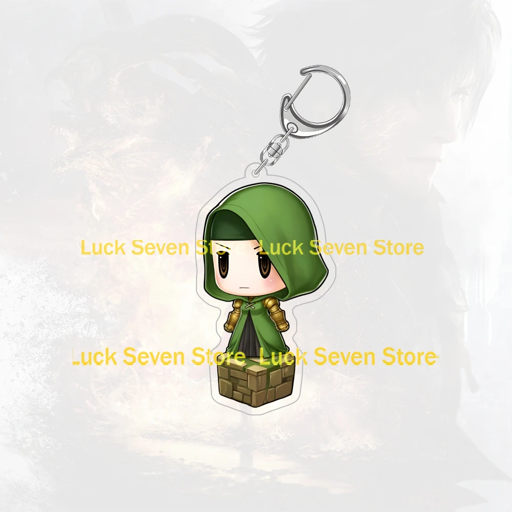 Final Fantasy Cid Pollendina Kefka Palazzo Lightning Farron Kuja Mash Rene Figaro Aerith Gainsborough Acrylic Keychain Pendant