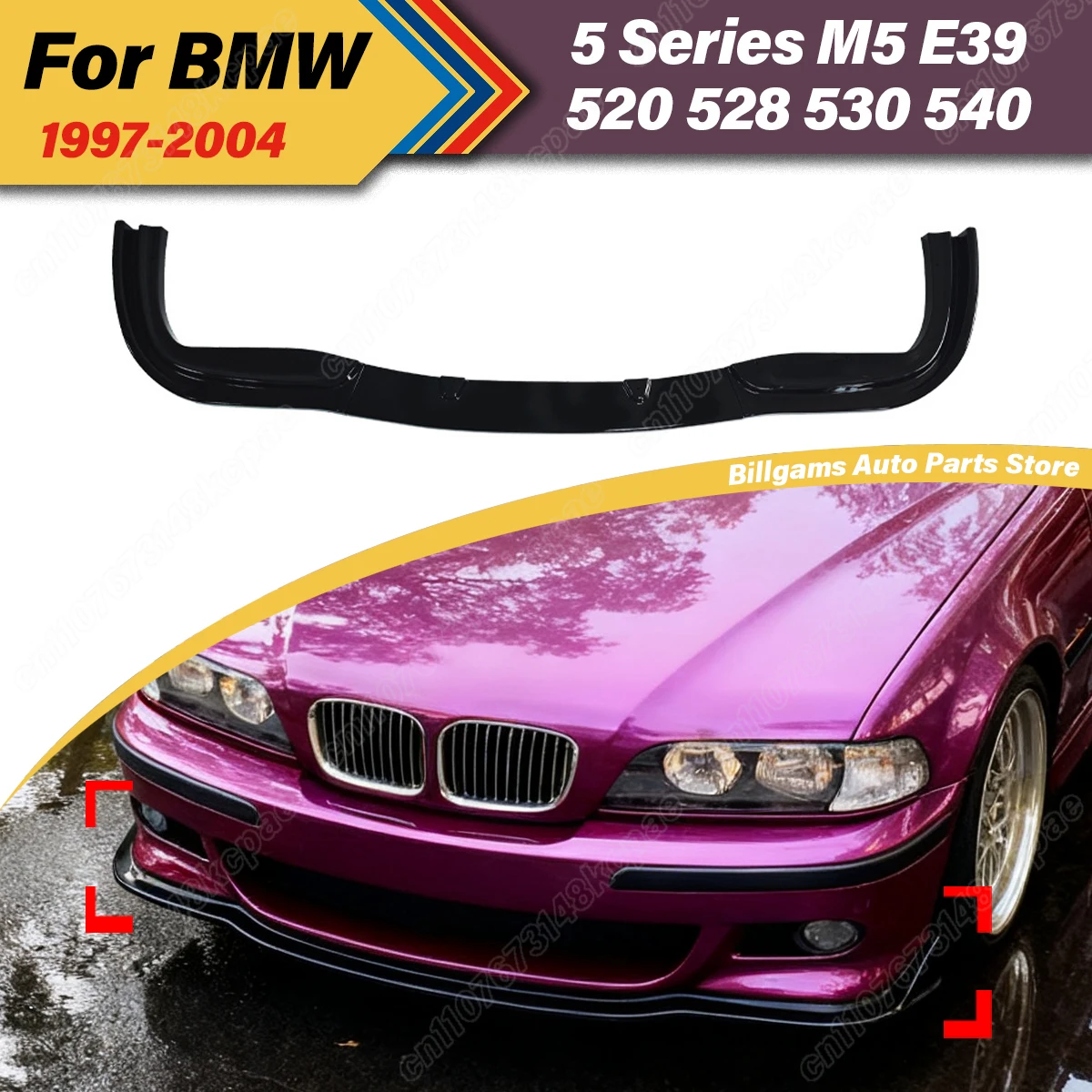 

For BMW 5 Series M5 E39 520 528 530 540 1997 1998 1999 2000 2001 2002 2003 2004 Automobile Front Bumper Splitter Lip Body Kit
