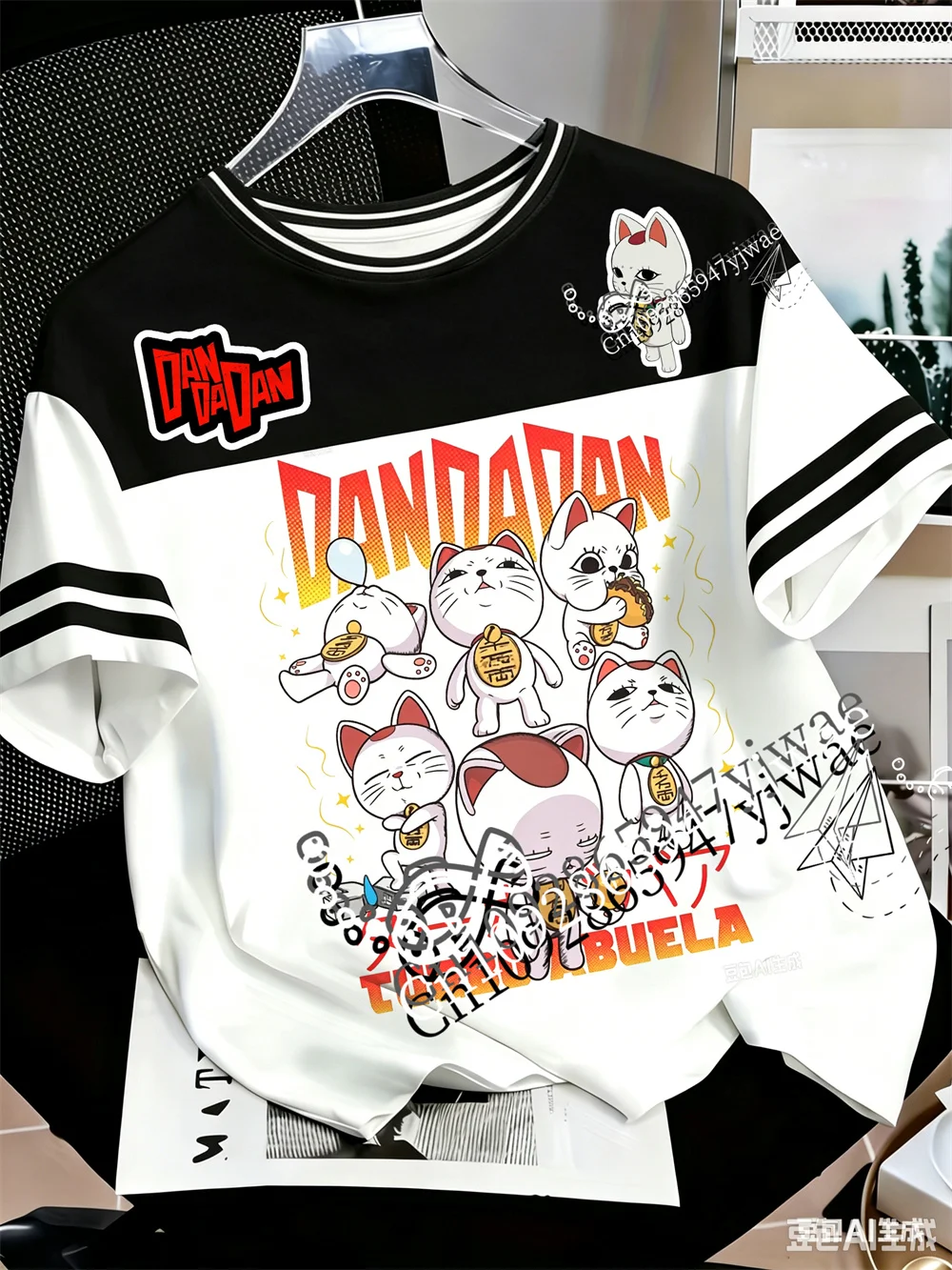 Dandadan Turbo Granny Takakura Ken Ayase Momo 3D-gedrucktes Kurzarm-Anime-Fan-T-Shirt Y2k Streetwear Sommer Erwachsenen- und Kinder-T-Shirt – Detail 6